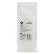 Стяжки NYT-150x2.5 пластиковые 150 мм х 2.5 мм, белые (100 шт.) Cablexpert NYT-150x2.5 фото, купить, цена, магазин