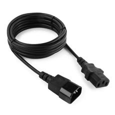 Кабель питания сист.блок-монитор Cablexpert PC-189-VDE-3M, 3.0м, C13-C14, VDE, 10А, черный, с заземлением Cablexpert PC-189-VDE-3M фото, купить, цена, магазин