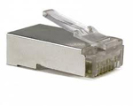 PLUG-10P10C-U-06-SH Разъем RJ-50(10P10C), экранированный, универсальный (для одножильного и многожильного кабеля), для круглого кабеля, напыление 6µ Hyperline PLUG-10P10C-U-06-SH фото, купить, цена, магазин