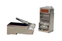 Hyperline PLUG-8P8C-U-C5-SH-100 Разъем RJ-45(8P8C) под витую пару Hyperline PLUG-8P8C-U-C5-SH-100 фото, купить, цена, магазин