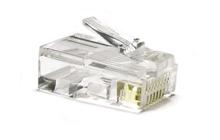 Hyperline PLUG-8P8C-U-C6-100 Разъем RJ-45(8P8C) под витую пару Hyperline PLUG-8P8C-U-C6-100 фото, купить, цена, магазин