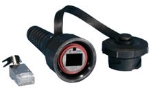 PLUG-IE-8P8C-PV-C6-SH Промышленная вилка RJ45, категория 6, экранированная, с защитной крышкой Hyperline PLUG-IE-8P8C-PV-C6-SH фото, купить, цена, магазин