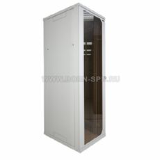 Шкаф телекоммуникационный серии Alpha, 45U, 2081х600х600 мм, разборный, дверь со стеклом, серый AESP REC-6456LT-GY фото, купить, цена, магазин