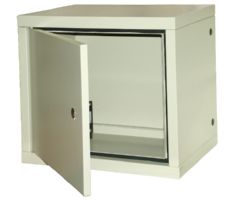 Шкаф настенный SignaPro™, 12U, 657,5x600x420 мм, антивандальный, сварной, серый AESP RECW-124AVF-GY фото, купить, цена, магазин