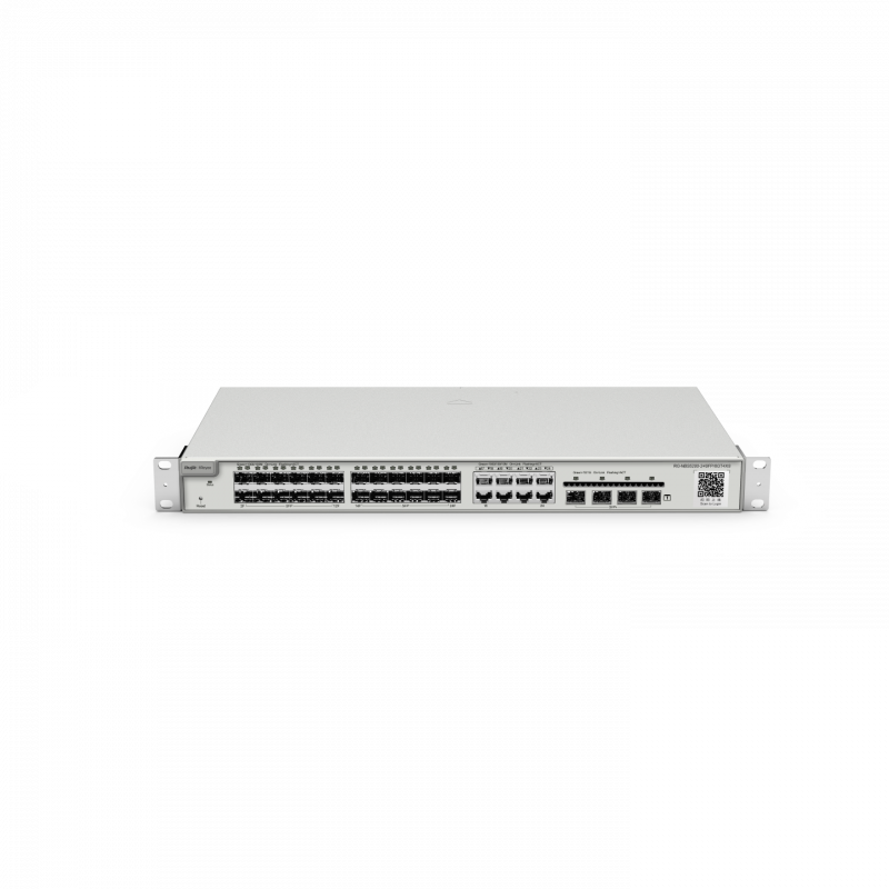 Коммутатор L2+ 24*SFP (8 комбо портов) + 4*SFP+, металлический корпус, крепления в стойку, статическая маршрутизация Ruijie RG-NBS5200-24SFP/8GT4XS фото, купить, цена, магазин