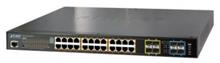 IPv6 L2+/L4 24-Port 10/100/1000BaseT 802.3at PoE+ plus 2-Port 10G SFP+ Gigabit Ethernet stackable Switch, trunking stack up to 16 units Planet SGS-5220-24P2X фото, купить, цена, магазин