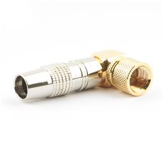 Разьем Cablexpert SPL6-05, F (папа), позолоченный, латунь OD8.5, 90 градусов, блистер Cablexpert SPL6-05 фото, купить, цена, магазин