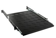 SRVSH-600-RAL9005 Полка выдвижная глубиной 600 мм для шкафов и стоек (до 90 кг), цвет черный (RAL 9005) Hyperline SRVSH-600-RAL9005 фото, купить, цена, магазин