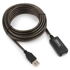 Кабель удлинитель USB 2.0 активный Cablexpert UAE-01-5M, AM/AF, 5м Cablexpert UAE-01-5M фото, купить, цена, магазин
