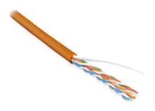 Hyperline UUTP4-C5E-S24-IN-LSZH-OR-305 (305 м) Кабель витая пара Hyperline UUTP4-C5E-S24-IN-LSZH-OR-305 фото, купить, цена, магазин