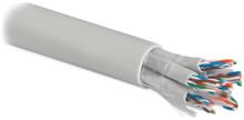 Hyperline UUTP48W-C5-S24-IN-LSZH-GY (UTP48W-C5-SOLID-IN-LSZH) Кабель витая пара Hyperline UUTP48W-C5-S24-IN-LSZH-GY фото, купить, цена, магазин
