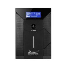 ИБП V-3000-F-LCD (2000ВА/1200Вт), Smart, USB, Диапазон работы AVR: 175-275В, Бат.: 12В/7,5 Ач*4шт., 4 вых: Shuko CEE7, Чёрный SVC V-3000-F-LCD фото, купить, цена, магазин