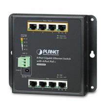 IP30 8-Port Gigabit Wall-mount Switch with 4-Port 802.3AT POE+ (-10 to 60 C), dual redundant power input on 48-56V DC terminal block and power jack Planet WGS-804HP фото, купить, цена, магазин