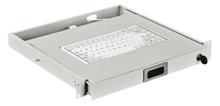 Клавиатурная полка 1U, с клавиатурой TKL-84-4100-USB-US/ Cherry ML4100, разъем USB, раскладка клавиатуры -латинская, цвет серый (RAL 7035) (SZB-78-00-00/3) ZPAS WZ-SB78-00-03-011 фото, купить, цена, магазин