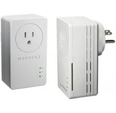 Powerline AV Ethernet нано адаптер 200 Мбит/с, сквозная розетка NetGear XAV1601-100PES фото, купить, цена, магазин