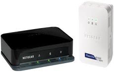 Комплект Powerline AV адаптеров 500 Мбит/с: XAV5004 (4 LAN GE) и XAV5001 (1 LAN GE) NetGear XAVB5004-100PES фото, купить, цена, магазин