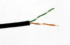 KRAULER UTP cat.5 2pair 24AWG, CCA, PVC, 40% Cu, 500м. Krauler 75281 фото, купить, цена, магазин