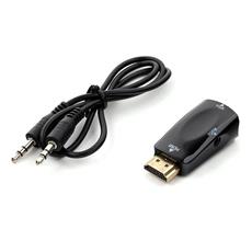 Переходник HDMI -> VGA Cablexpert A-HDMI-VGA-02, 19M/15F, Jack3.5 аудиовыход Cablexpert A-HDMI-VGA-02 фото, купить, цена, магазин