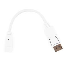 Переходник miniDisplayPort <- DisplayPort, Cablexpert A-mDPF-DPM-001-W, 20F/20M, длина 16см, белый, пакет Cablexpert A-mDPF-DPM-001-W фото, купить, цена, магазин