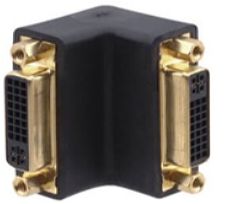 Переходник DVI розетка на DVI розетку (угловой) Kramer AD-DF/DF/RA / 99-9595011 фото, купить, цена, магазин