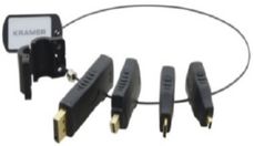 Комплект переходников на общем кольце, включает переходники Mini DisplayPort (вилка) на HDMI (розетка) 4K60 (4:2:0); DisplayPort (вилка) на HDMI (розетка) 4K60 Kramer AD-RING-6 / 99-91910230 фото, купить, цена, магазин