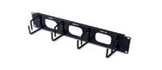 Аксессуар к источникам бесперебойного питания 2U Horizontal Cable Organizer w/ Pass-Thru Black APC AR8428 фото, купить, цена, магазин