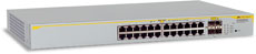 Layer 2 switch with 24-10/100/1000Base-T ports plus 4 active SFP slots (unpopulated) Allied Telesis AT-8000GS/24 фото, купить, цена, магазин