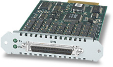 Serial Synchronous Port Interface Card (PIC), 1 port, operates at speeds up to 2.048Mbps for AR400/700 Series Routers and AR040 NSM. Connect to external CSU/DS Allied Telesis AT-AR023 фото, купить, цена, магазин