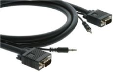 Кабель VGA + аудио (Вилка - Вилка), 0,9 м Kramer C-GMA/GMA-3 / 92-2202003 фото, купить, цена, магазин