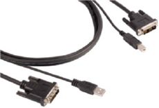 Кабель DVI-D Dual-link Вилка + USB-B Вилка - DVI-D Dual-link Вилка + USB-A Вилка Kramer C-KVM/2-6 / 94-000123 фото, купить, цена, магазин