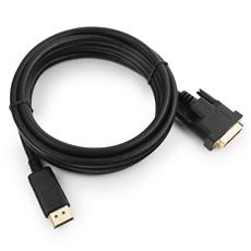Кабель DisplayPort->DVI Cablexpert CC-DPM-DVIM-3M, 3м, 20M/25M, черный, экран, пакет Cablexpert CC-DPM-DVIM-3M фото, купить, цена, магазин