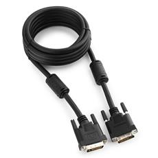 Кабель DVI-D single link Cablexpert CC-DVI-BK-10, 19M/19M, 3.0м, черный, экран, феррит.кольца, пакет Cablexpert CC-DVI-BK-10 фото, купить, цена, магазин