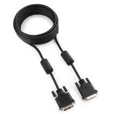 Кабель DVI-D single link Cablexpert CC-DVI-BK-15, 19M/19M, 4.5м, черный, экран, феррит.кольца, пакет Cablexpert CC-DVI-BK-15 фото, купить, цена, магазин