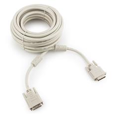 Кабель DVI-D dual link Cablexpert CC-DVI2-10M, 25M/25M, 10м, экран, феррит.кольца, пакет Cablexpert CC-DVI2-10M фото, купить, цена, магазин