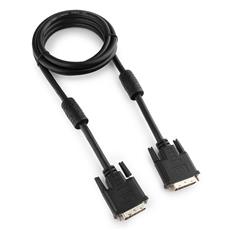 Кабель DVI-D dual link Cablexpert CC-DVI2-BK-6, 25M/25M, 1.8м, черный, экран, феррит.кольца, пакет Cablexpert CC-DVI2-BK-6 фото, купить, цена, магазин