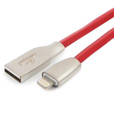 Кабель Cablexpert для Apple CC-G-APUSB01R-1M, AM/Lightning, серия Gold, длина 1м, красный, блистер Cablexpert CC-G-APUSB01R-1M фото, купить, цена, магазин