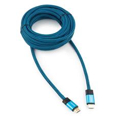 Кабель HDMI Cablexpert, серия Gold, 7,5 м, v1.4, M/M, синий, позол.разъемы, алюминиевый корпус, нейлоновая оплетка, коробка Cablexpert CC-G-HDMI01-7.5M фото, купить, цена, магазин