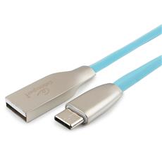 Кабель USB 2.0 Cablexpert CC-G-USBC01Bl-1M, AM/Type-C, серия Gold, длина 1м, синий, блистер Cablexpert CC-G-USBC01Bl-1M фото, купить, цена, магазин