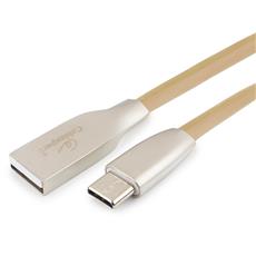 Кабель USB 2.0 Cablexpert CC-G-USBC01Gd-1M, AM/Type-C, серия Gold, длина 1м, золотой, блистер Cablexpert CC-G-USBC01Gd-1M фото, купить, цена, магазин