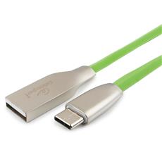 Кабель USB 2.0 Cablexpert CC-G-USBC01Gn-1M, AM/Type-C, серия Gold, длина 1м, зеленый, блистер Cablexpert CC-G-USBC01Gn-1M фото, купить, цена, магазин