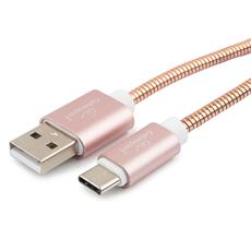 Кабель USB 2.0 Cablexpert CC-G-USBC02Cu-1M, AM/Type-C, серия Gold, длина 1м, золото, блистер Cablexpert CC-G-USBC02Cu-1M фото, купить, цена, магазин