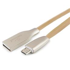Кабель USB 2.0 Cablexpert CC-G-mUSB01Gd-1M, AM/microB, серия Gold, длина 1м, золотой, блистер Cablexpert CC-G-mUSB01Gd-1M фото, купить, цена, магазин