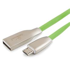 Кабель USB 2.0 Cablexpert CC-G-mUSB01Gn-1M, AM/microB, серия Gold, длина 1м, зеленый, блистер Cablexpert CC-G-mUSB01Gn-1M фото, купить, цена, магазин