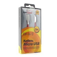 Кабель USB 2.0 Cablexpert CC-G-mUSB01R-3M, AM/microB, серия Gold, длина 3м, красный, блистер Cablexpert CC-G-mUSB01R-3M фото, купить, цена, магазин