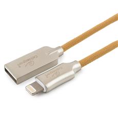 Кабель USB Cablexpert для Apple CC-P-APUSB02Gd-1M, MFI, AM/Lightning, серия Platinum, длина 1м, золотой, нейлоновая оплетка, блистер Cablexpert CC-P-APUSB02Gd-1M фото, купить, цена, магазин