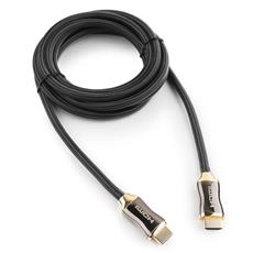 Кабель HDMI Cablexpert, серия Platinum, 3 м, v2.0, M/M, позол.разъемы, титановый металлический корпус, нейлоновая оплетка, блистер Cablexpert CC-P-HDMI03-3M фото, купить, цена, магазин