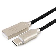 Кабель USB 2.0 Cablexpert CC-P-USBC02Bk-1M, AM/Type-C, серия Platinum, длина 1м, черный, нейлоновая оплетка, блистер Cablexpert CC-P-USBC02Bk-1M фото, купить, цена, магазин