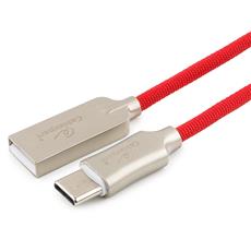 Кабель USB 2.0 Cablexpert CC-P-USBC02R-1.8M, AM/Type-C, серия Platinum, длина 1.8м, красный, нейлоновая оплетка, блистер Cablexpert CC-P-USBC02R-1.8M фото, купить, цена, магазин