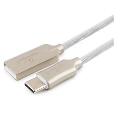 Кабель USB 2.0 Cablexpert CC-P-USBC02W-1.8M, AM/Type-C, серия Platinum, длина 1.8м, белый, нейлоновая оплетка, блистер Cablexpert CC-P-USBC02W-1.8M фото, купить, цена, магазин