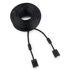 Кабель VGA Premium Cablexpert CC-PPVGA-30M-B, 15M/15M, 30м, черный, двойной экран, феррит.кольца, пакет Cablexpert CC-PPVGA-30M-B фото, купить, цена, магазин